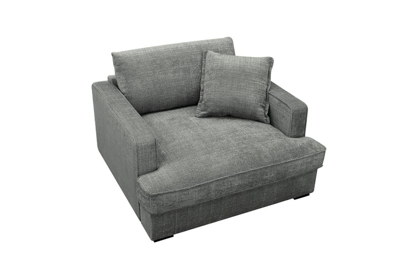 Rossita lyx Extra djup Fåtölj - Grå Chenille - Möbler - Stolar & fåtöljer - Fåtölj