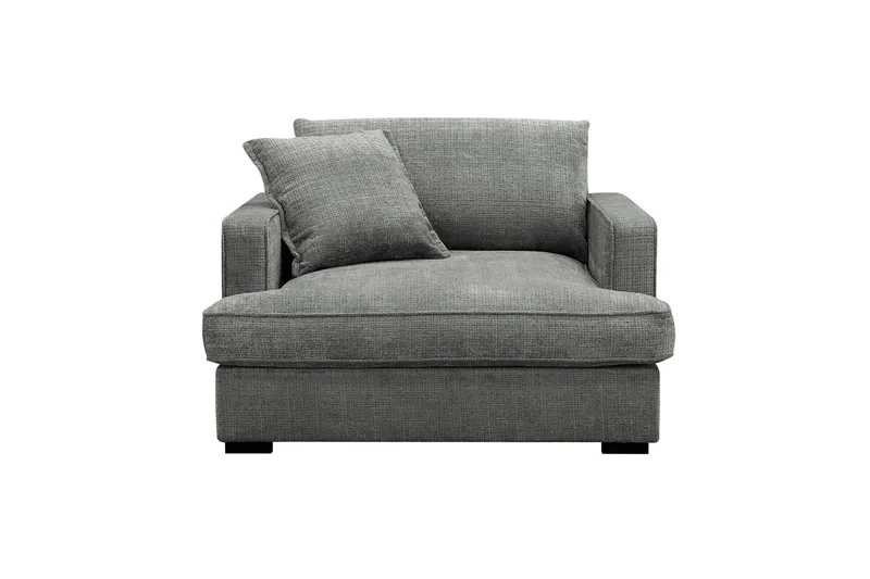 Rossita lyx Extra djup Fåtölj - Grå Chenille - Möbler - Stolar & fåtöljer - Fåtölj