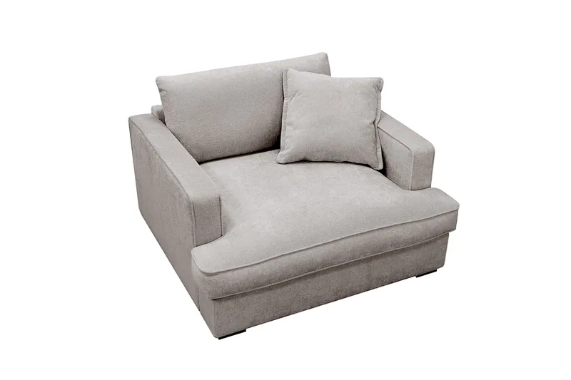 Rossita lyx Extra djup Fåtölj - Grå/Brun Chenille - Möbler - Stolar & fåtöljer - Fåtölj