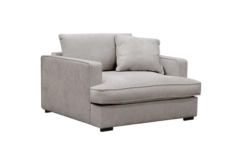 Rossita lyx Extra djup Fåtölj - Grå/Brun Chenille - Möbler - Stolar & fåtöljer - Fåtölj