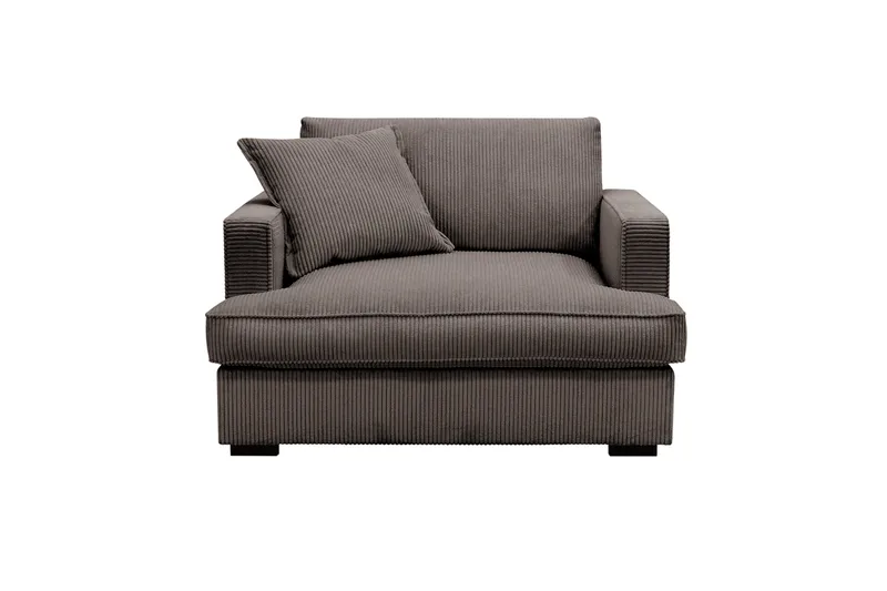 Rossita lyx Extra djup Fåtölj - Mörkgrå Manchester - Möbler - Stolar & fåtöljer - Fåtölj