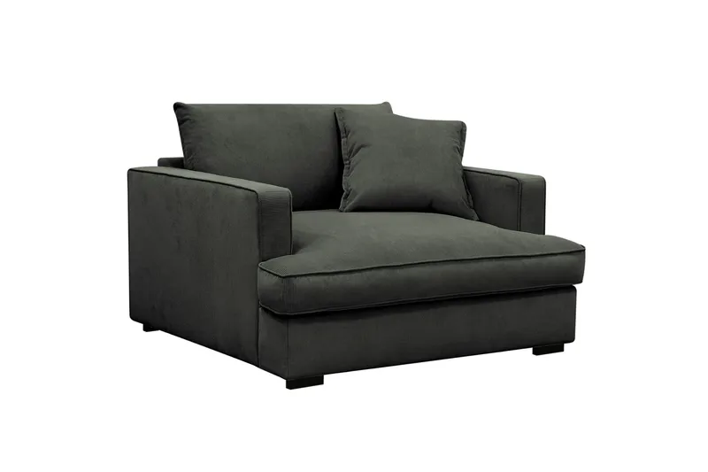 Rossita lyx Extra djup Fåtölj - Mörkgrön Manchester - Möbler - Stolar & fåtöljer - Fåtölj