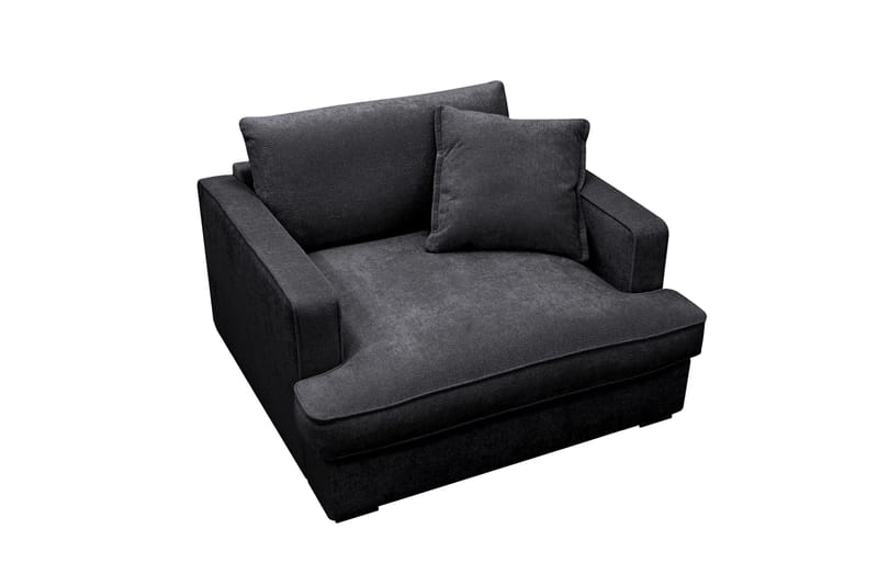 Rossita lyx Extra djup Fåtölj - Svart Chenille - Möbler - Stolar & fåtöljer - Fåtölj