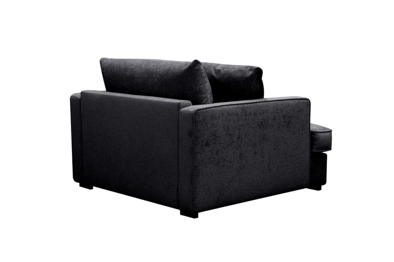 Rossita lyx Extra djup Fåtölj - Svart Chenille - Möbler - Stolar & fåtöljer - Fåtölj