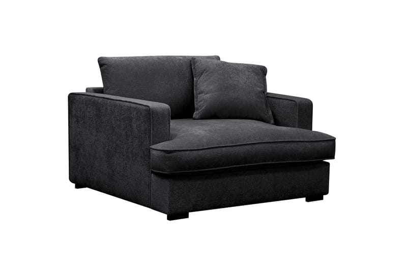 Rossita lyx Extra djup Fåtölj - Svart Chenille - Möbler - Stolar & fåtöljer - Fåtölj