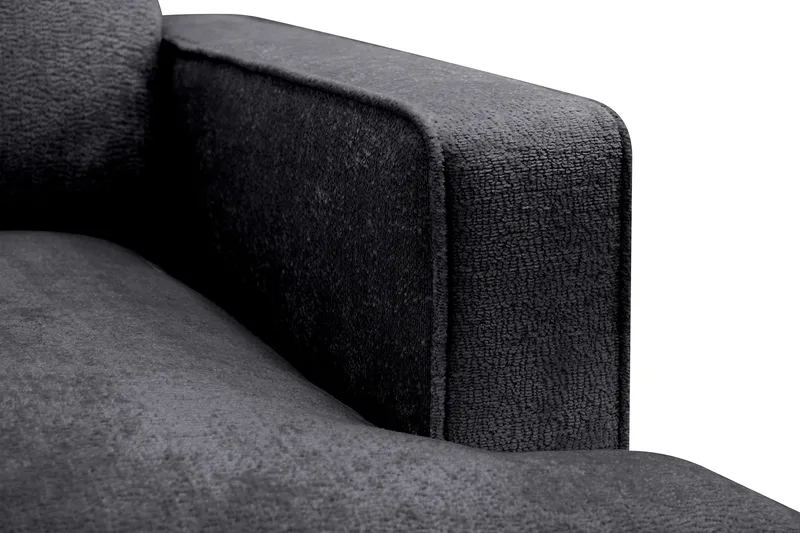 Rossita lyx Extra djup Fåtölj - Trenza 01, Svart Chenille - Möbler - Stolar & fåtöljer - Fåtölj