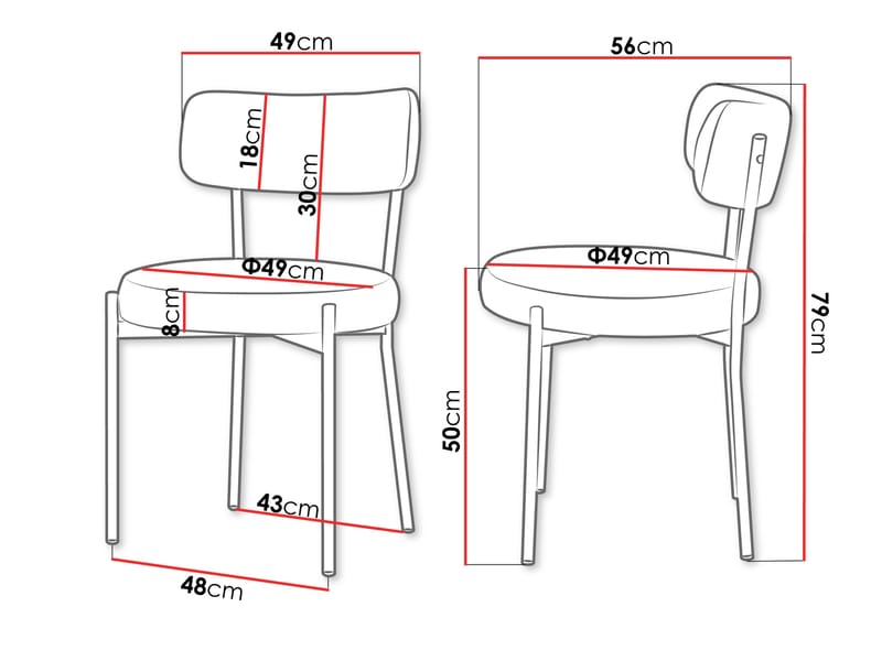Salvenn Matstol 2-pack - Beige - Möbler - Stolar & fåtöljer - Matstol & köksstol