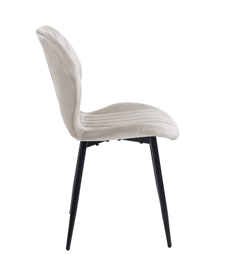 Santos matstol - Beige velvet - Beige - Möbler - Stolar & fåtöljer - Matstol & köksstol