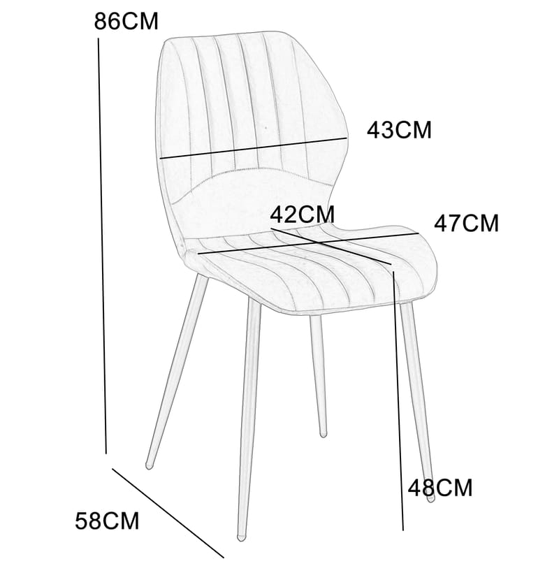 Santos matstol - Brun/svart - Brun/svart - Möbler - Stolar & fåtöljer - Matstol & köksstol