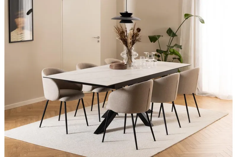 Sarad Karmstol - Beige - Möbler - Stolar & fåtöljer - Matstol & köksstol