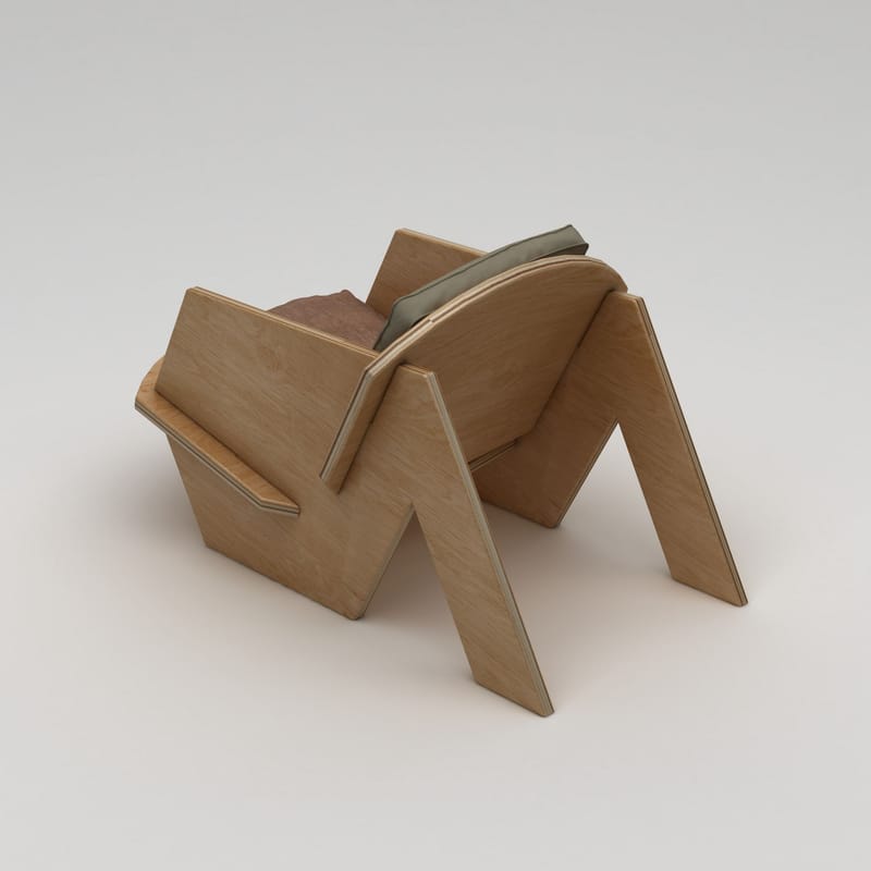 Satira Öronlappsfåtölj - Naturträ - Möbler - Stolar & fåtöljer - Fåtölj