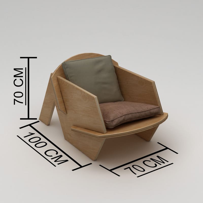 Satira Öronlappsfåtölj - Naturträ - Möbler - Stolar & fåtöljer - Fåtölj