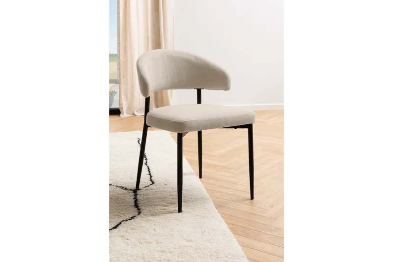 Sawako Matstol - Beige / Svart - Möbler - Stolar & fåtöljer - Matstol & köksstol