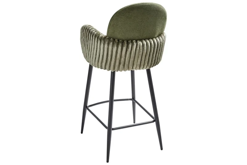 Set med 2 barstolar Amity - Grön, Svart - Möbler - Stolar & fåtöljer - Barstol & barpall