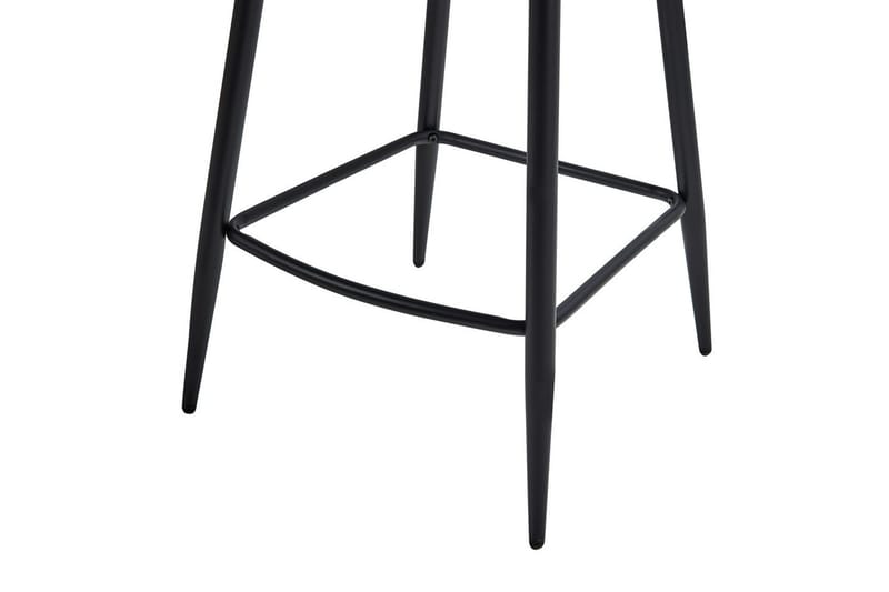 Set med 2 barstolar Amity - Ljusbeige, svart - Möbler - Stolar & fåtöljer - Barstol & barpall