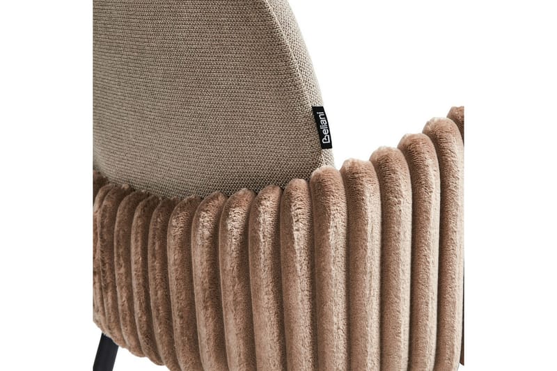 Set med 2 barstolar Amity - Taupe, svart, brun - Möbler - Stolar & fåtöljer - Barstol & barpall