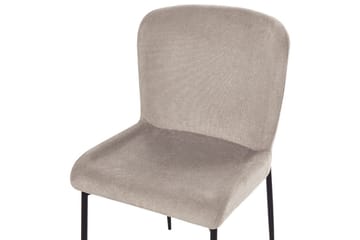 Set med 2 matstolar Ada - Beige, grå, svart - Möbler - Stolar & fåtöljer - Matstol & köksstol