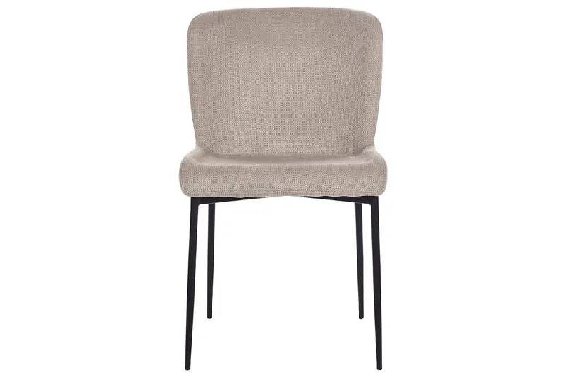 Set med 2 matstolar Ada - Beige, grå, svart - Möbler - Stolar & fåtöljer - Matstol & köksstol