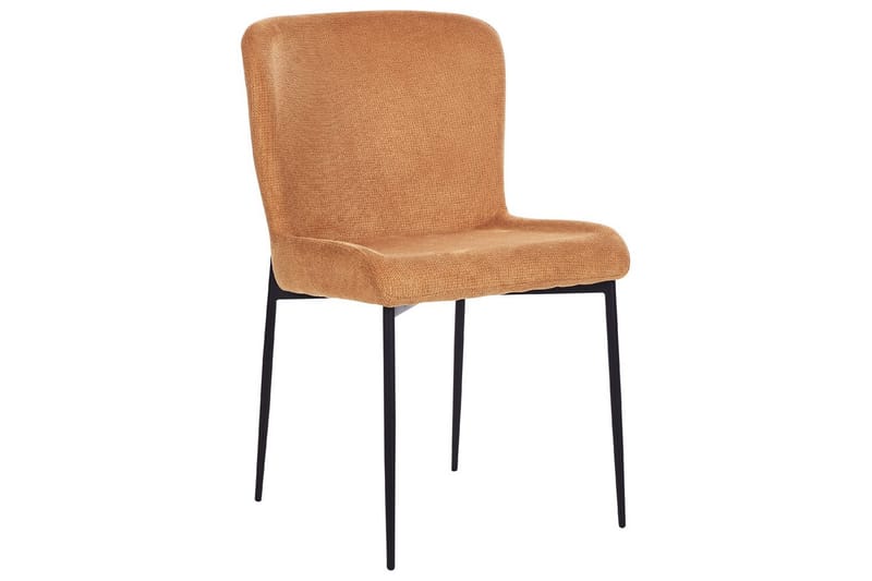 Set med 2 matstolar Ada - Orange, svart - Möbler - Stolar & fåtöljer - Matstol & köksstol