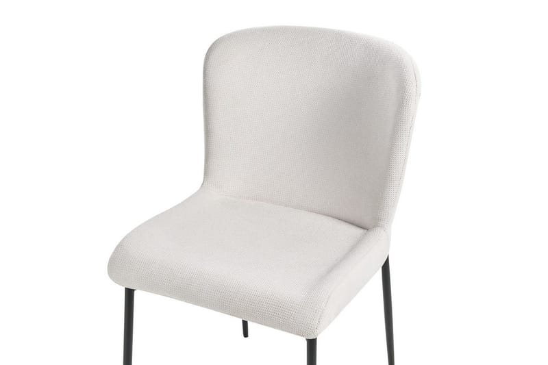 Set med 2 matstolar Ada - Vit, Svart - Möbler - Stolar & fåtöljer - Matstol & köksstol