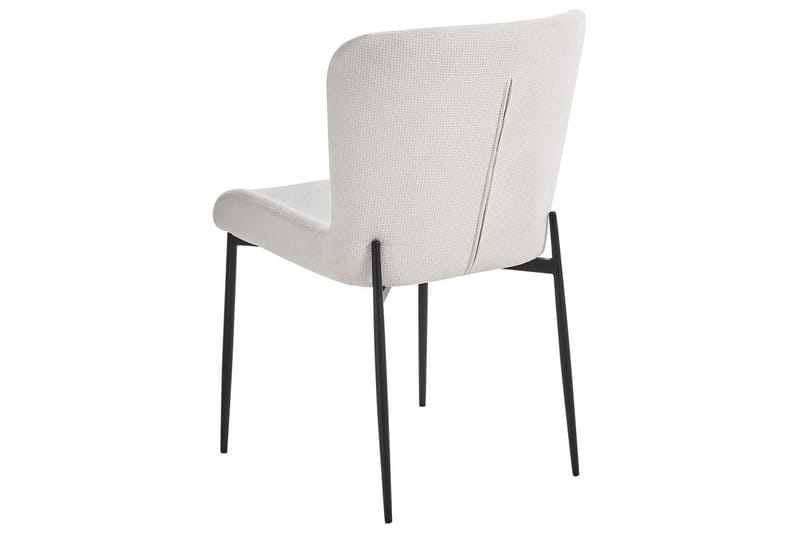 Set med 2 matstolar Ada - Vit, Svart - Möbler - Stolar & fåtöljer - Matstol & köksstol