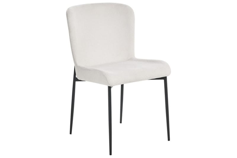 Set med 2 matstolar Ada - Vit, Svart - Möbler - Stolar & fåtöljer - Matstol & köksstol