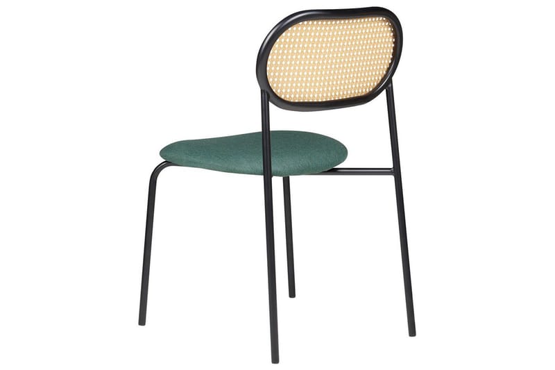 Set med 2 matstolar Adaver - Svart, ljust trä, grönt - Möbler - Stolar & fåtöljer - Matstol & köksstol