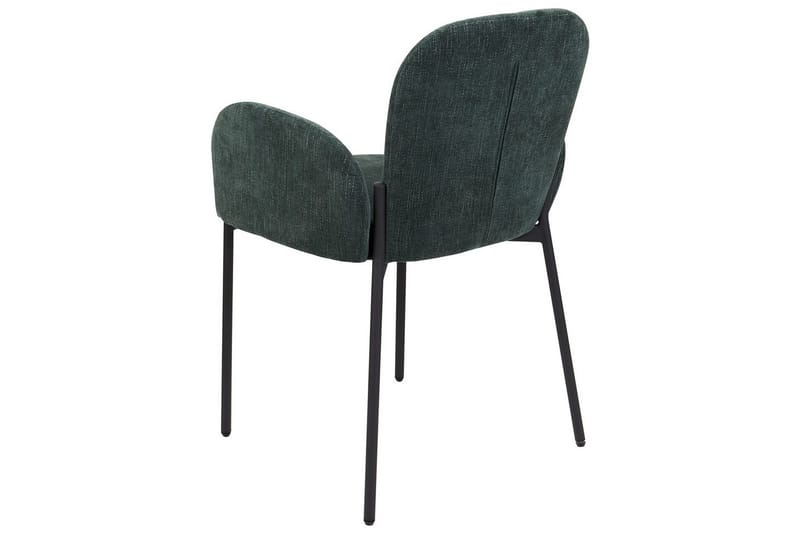 Set med 2 matstolar Albee - Grön, Svart - Möbler - Stolar & fåtöljer - Matstol & köksstol