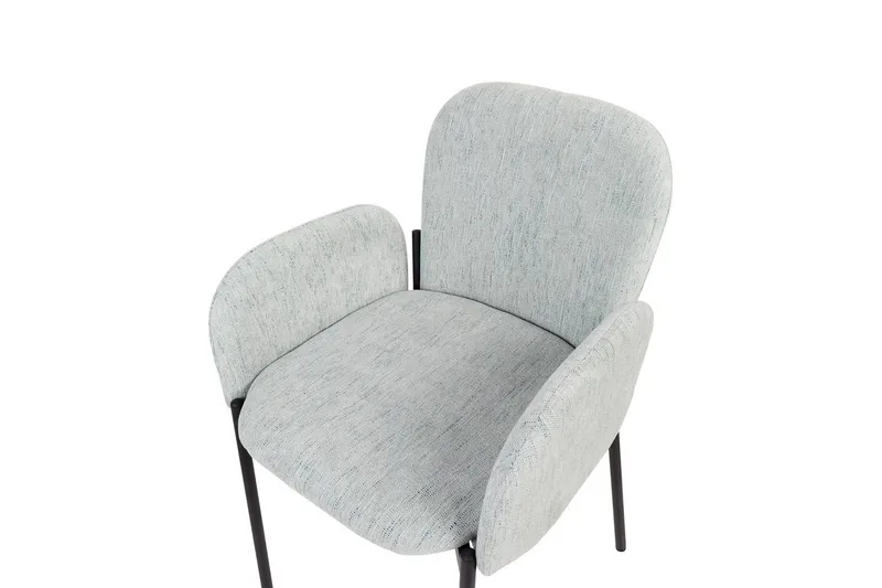 Set med 2 matstolar Albee - Mintgrön, Svart - Möbler - Stolar & fåtöljer - Matstol & köksstol