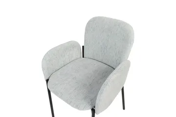 Set med 2 matstolar Albee - Mintgrön, Svart - Möbler - Stolar & fåtöljer - Matstol & köksstol