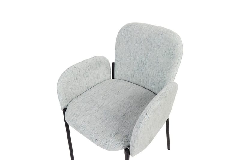 Set med 2 matstolar Albee - Mintgrön, Svart - Möbler - Stolar & fåtöljer - Matstol & köksstol