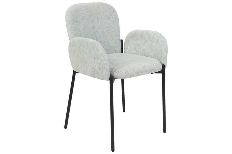 Set med 2 matstolar Albee - Mintgrön, Svart - Möbler - Stolar & fåtöljer - Matstol & köksstol