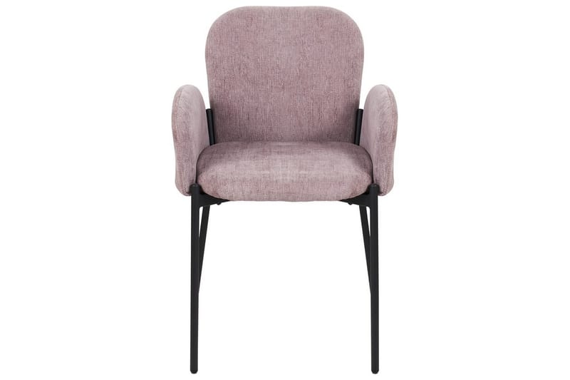 Set med 2 matstolar Albee - Rosa, Svart - Möbler - Stolar & fåtöljer - Matstol & köksstol
