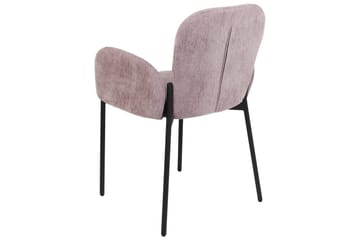 Set med 2 matstolar Albee - Rosa, Svart - Möbler - Stolar & fåtöljer - Matstol & köksstol