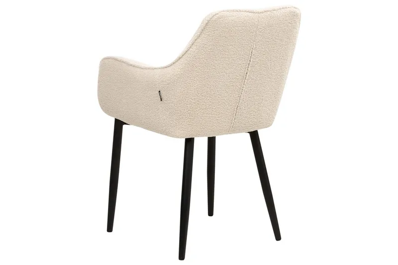 Set med 2 matstolar Alden - Beige, svart - Möbler - Stolar & fåtöljer - Matstol & köksstol