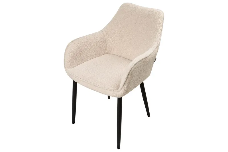 Set med 2 matstolar Alden - Beige, svart - Möbler - Stolar & fåtöljer - Matstol & köksstol