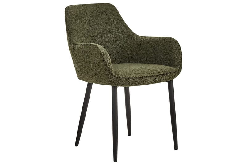 Set med 2 matstolar Alden - Grön, Svart - Möbler - Stolar & fåtöljer - Matstol & köksstol