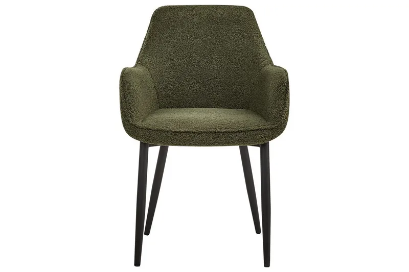 Set med 2 matstolar Alden - Grön, Svart - Möbler - Stolar & fåtöljer - Matstol & köksstol