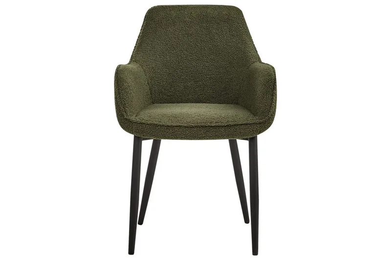 Set med 2 matstolar Alden - Grön, Svart - Möbler - Stolar & fåtöljer - Matstol & köksstol