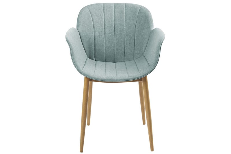 Set med 2 matstolar Alice - Grönt, ljust trä - Möbler - Stolar & fåtöljer - Matstol & köksstol