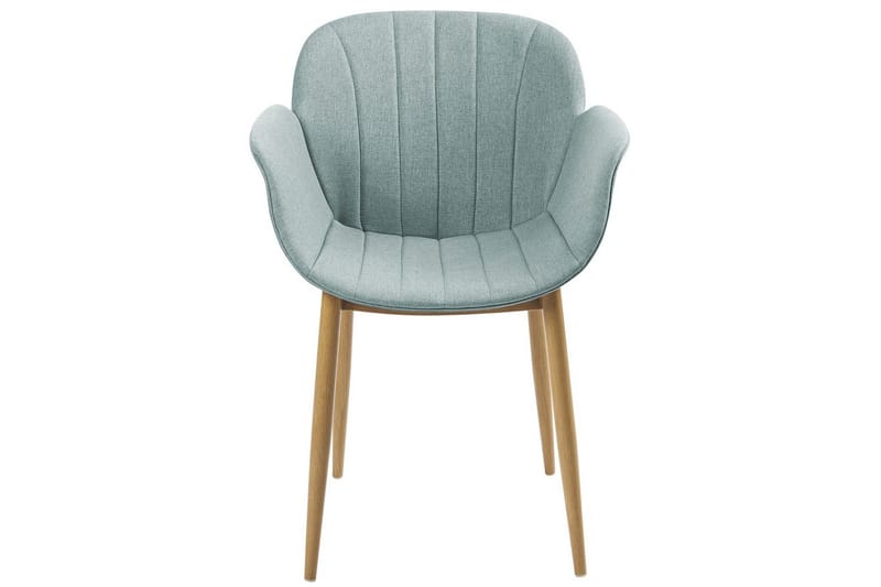 Set med 2 matstolar Alice - Grönt, ljust trä - Möbler - Stolar & fåtöljer - Matstol & köksstol