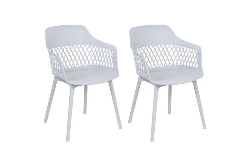 Set med 2 matstolar Almira, Grå