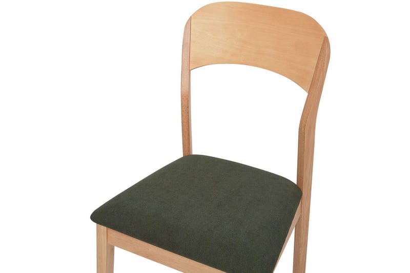 Set med 2 matstolar Alvin - Ljus trä, grön - Möbler - Stolar & fåtöljer - Matstol & köksstol