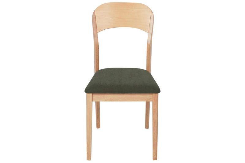 Set med 2 matstolar Alvin - Ljus trä, grön - Möbler - Stolar & fåtöljer - Matstol & köksstol