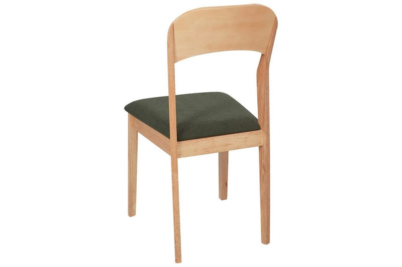 Set med 2 matstolar Alvin - Ljus trä, grön - Möbler - Stolar & fåtöljer - Matstol & köksstol
