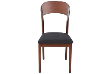 Set med 2 matstolar Alvin - Mörk trä, svart - Möbler - Stolar & fåtöljer - Matstol & köksstol