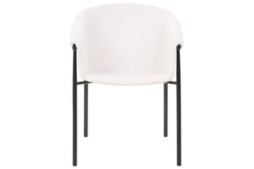Set med 2 matstolar Ames - Beige, svart - Möbler - Stolar & fåtöljer - Matstol & köksstol