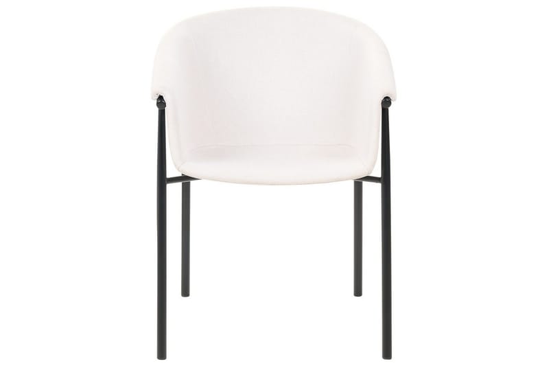 Set med 2 matstolar Ames - Beige, svart - Möbler - Stolar & fåtöljer - Matstol & köksstol