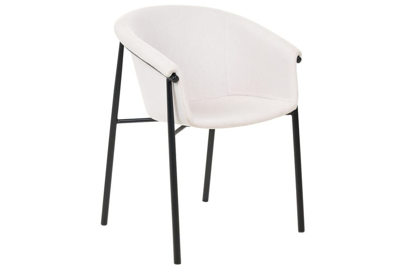 Set med 2 matstolar Ames - Beige, svart - Möbler - Stolar & fåtöljer - Matstol & köksstol