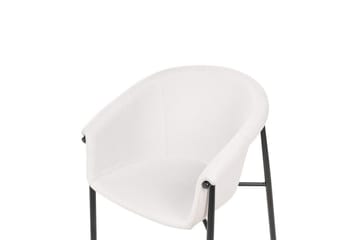 Set med 2 matstolar Ames - Beige, svart - Möbler - Stolar & fåtöljer - Matstol & köksstol